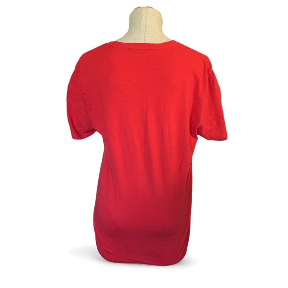 The Simpsons Christmas Tree Graphic T-Shirt Red Old Navy Medium - Picture 2 of 3